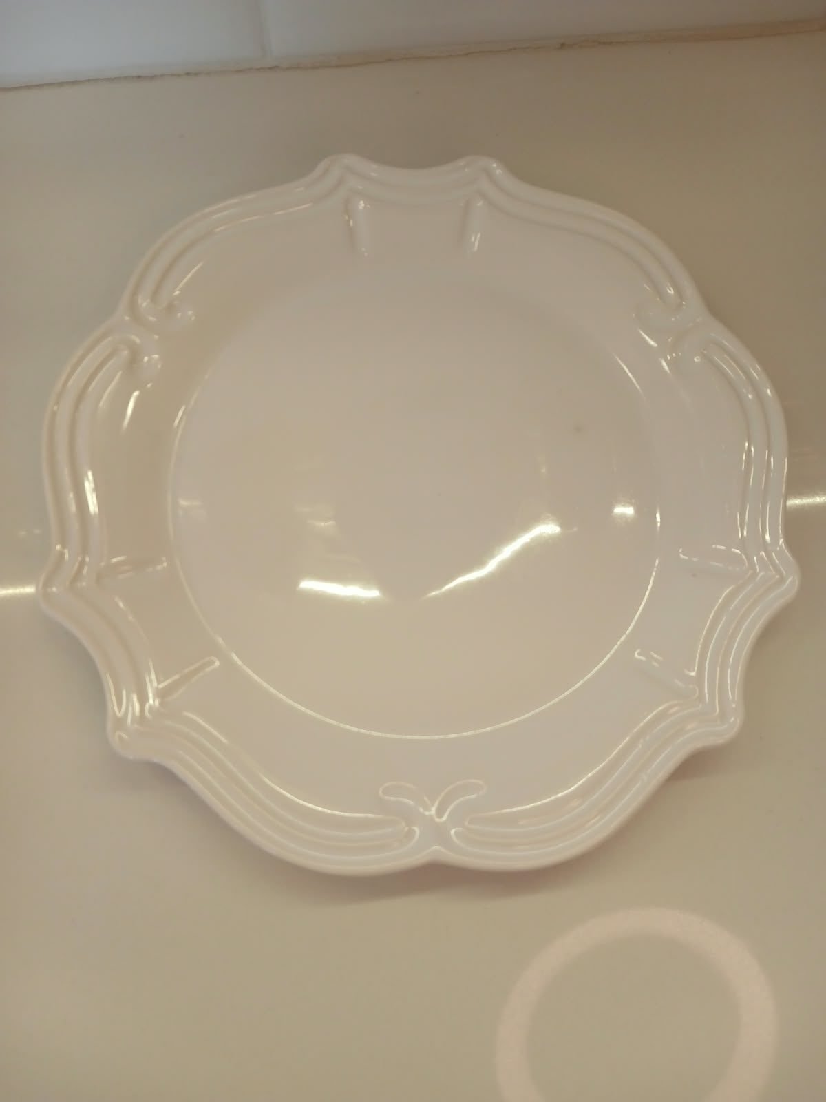 Prato de Jantar Trabalhado